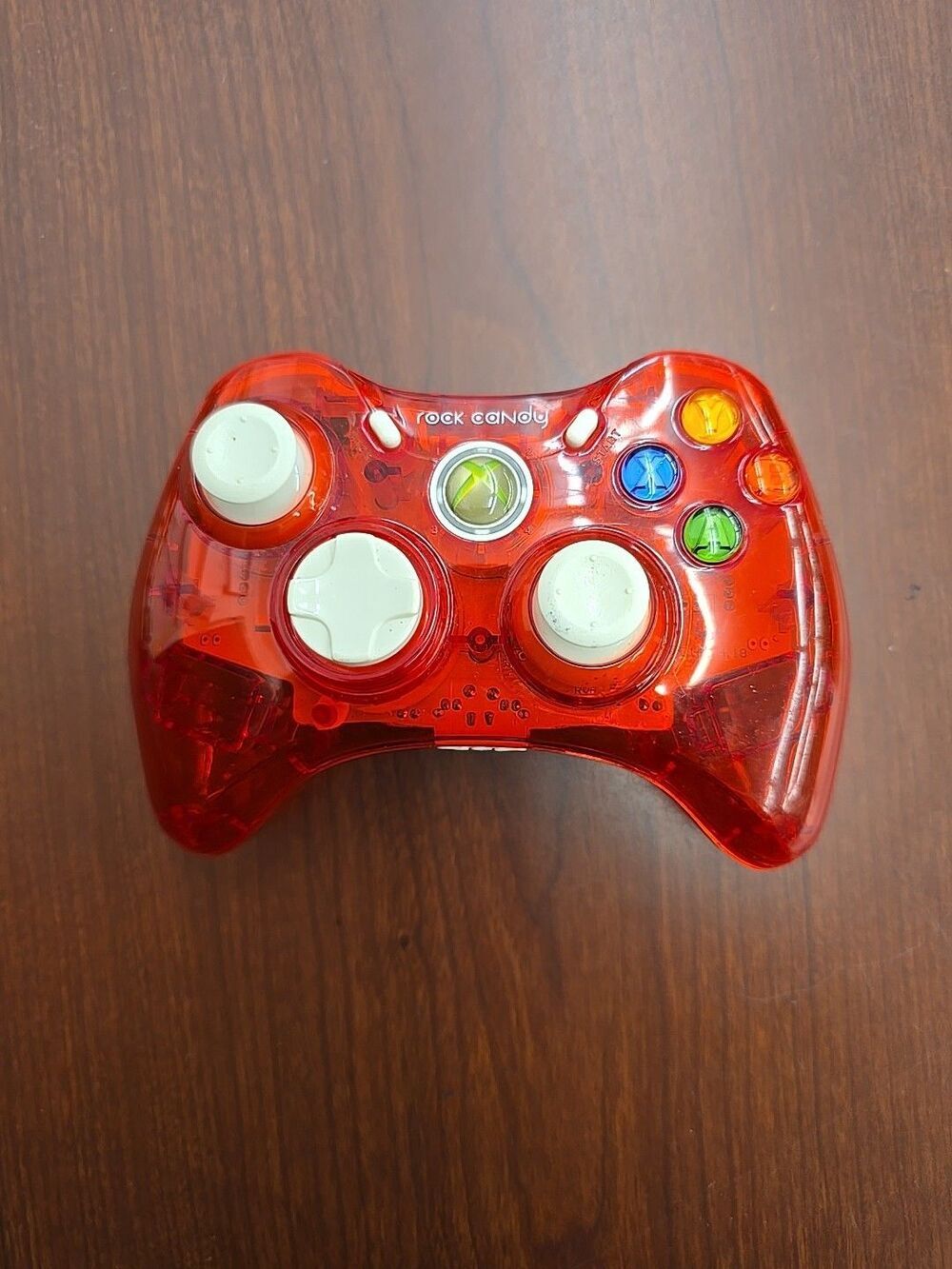 Xbox 360 Rock Candy Wired Controller Clear, Stormin' Cherry Red(Controller Only)